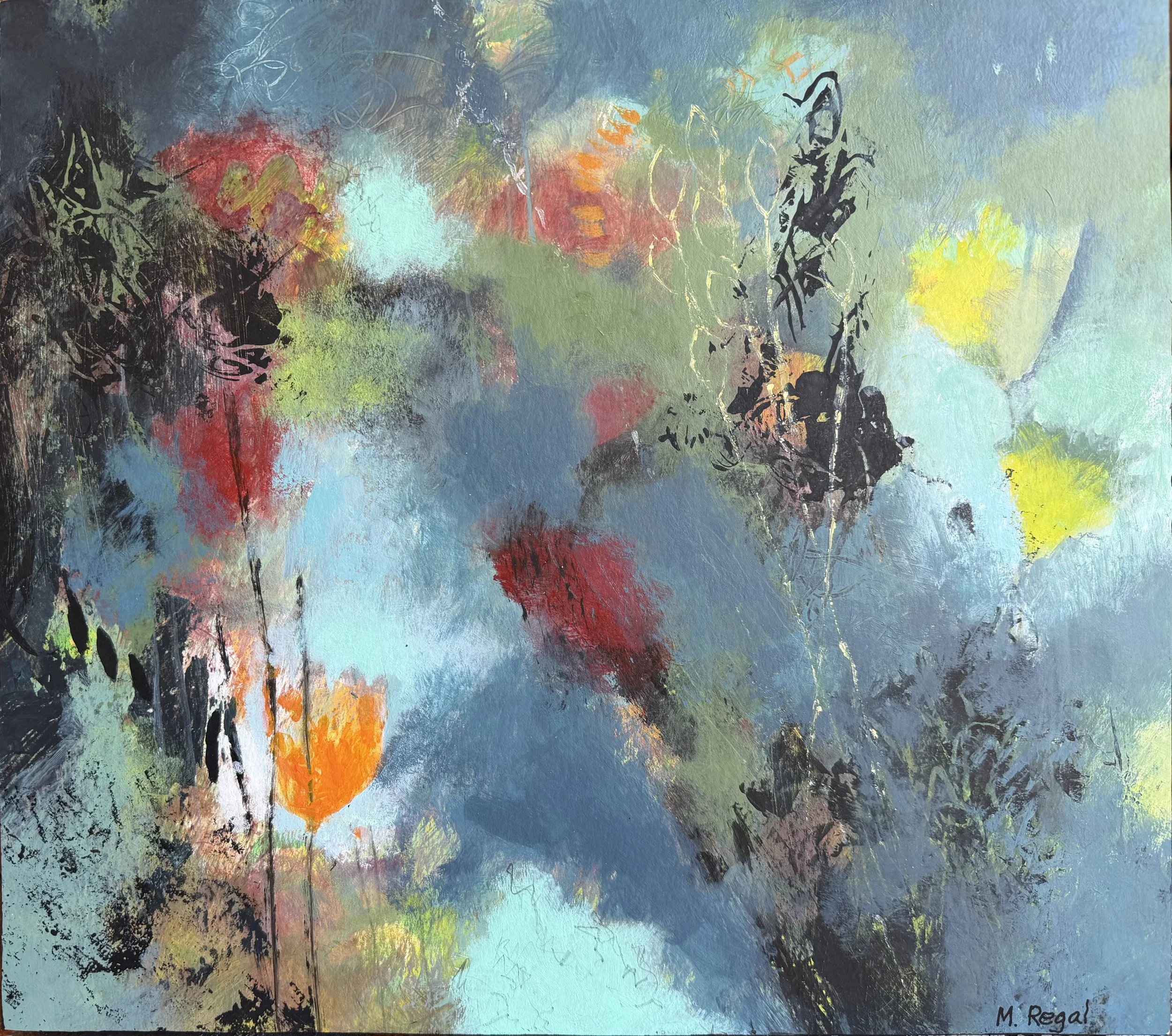 Fall Back  |  24" x 18"  |  acrylic on paper  |  $500