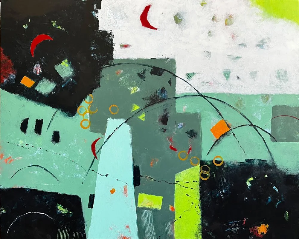 Three Moons  |  24" x 30"  | acrylic on board  |  $750