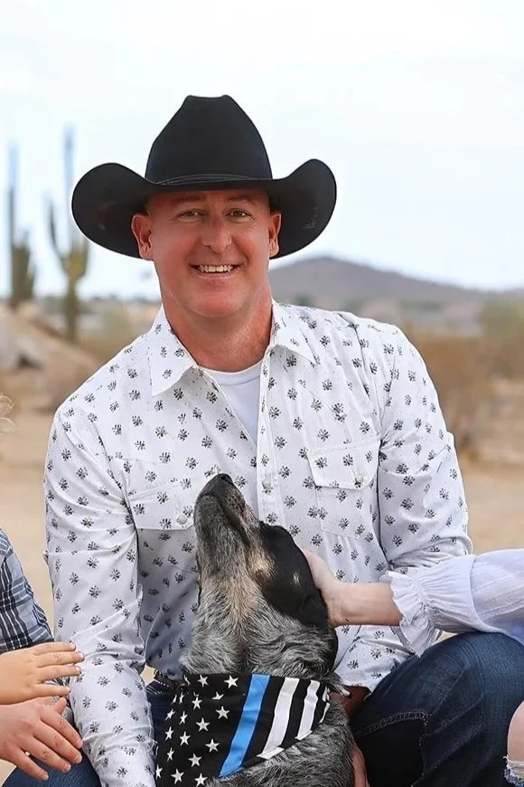 Jeff, the owner with his dog