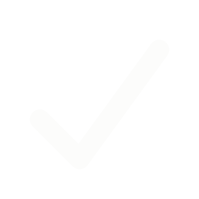 White checkmark on black background