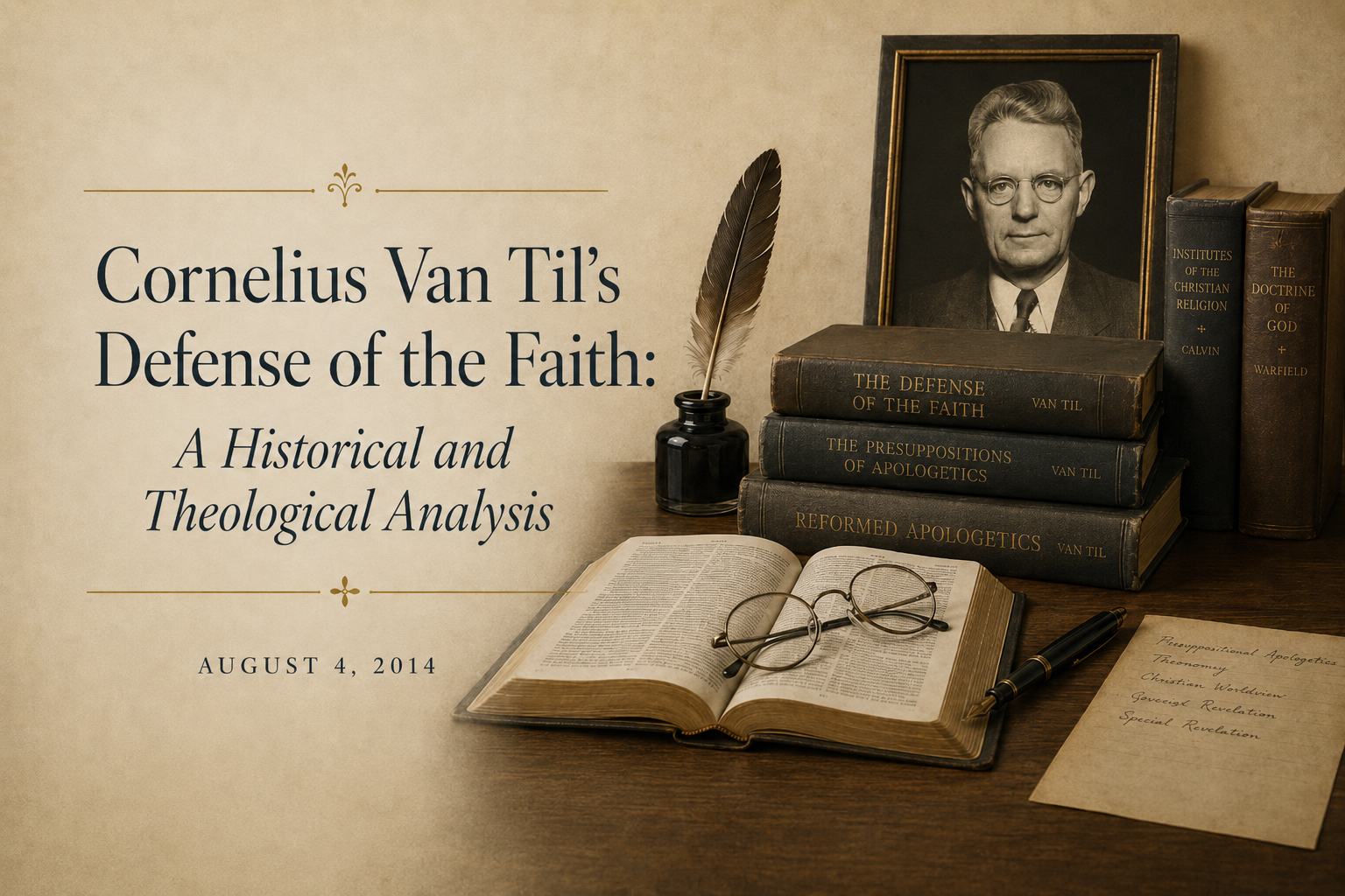 Cornelius Van Til's Defense of the Faith: A Historical and Theological Analysis