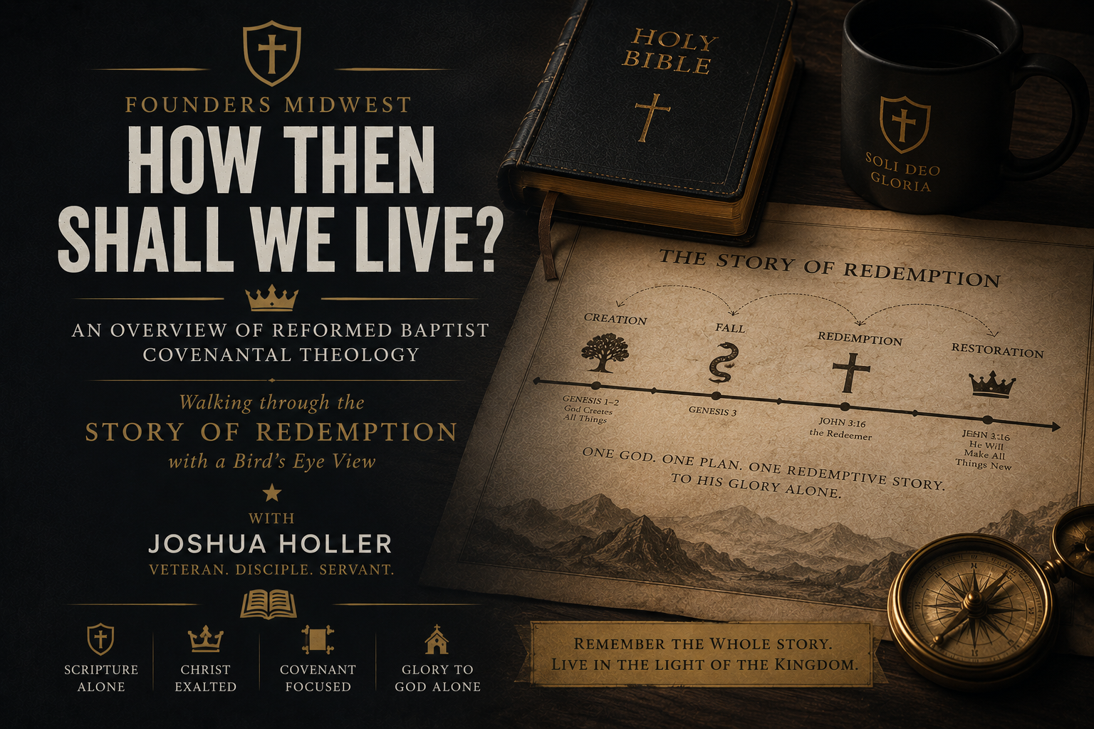 An Overview of Baptist Covenant Theology &amp; The Story of Redemption -Founders Midwest - “How Then Shall We Live?"