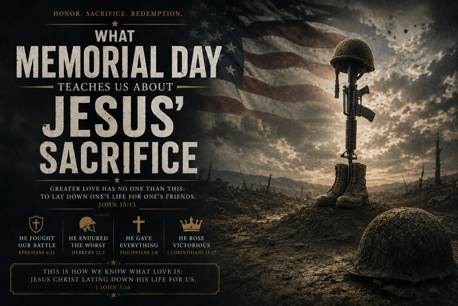 What Memorial Day teaches us about Jesus’ sacrifice