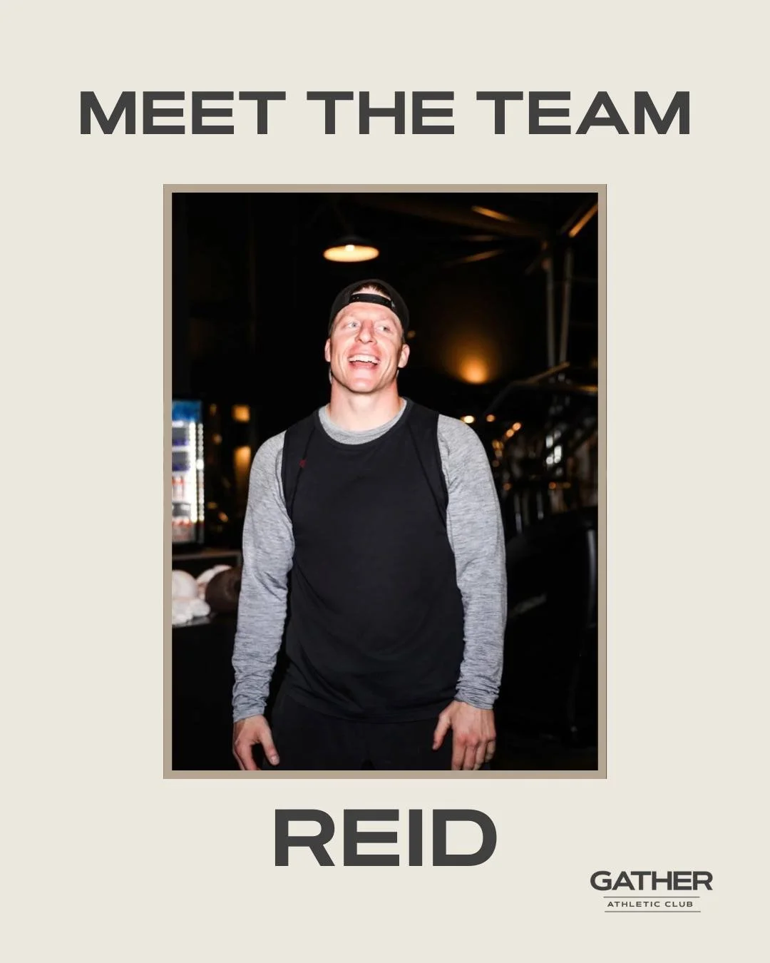 MEET THE TEAM - A familiar face in THE familiar place. 

Reid brings years of coaching and professional experience to Gather Athletic Club. His passion and enthusiasm is contagious. 

Catch him coaching in all three studios! 

#gatherup #makeyourmark