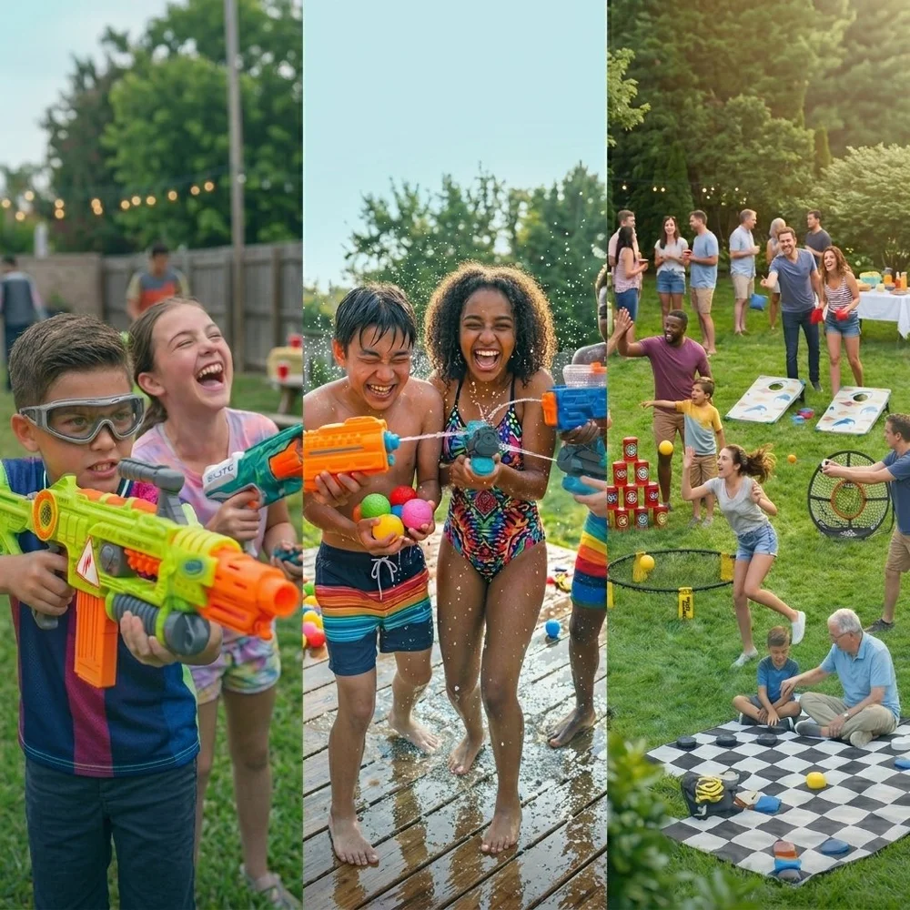 BashBlast Basic backyard party setup