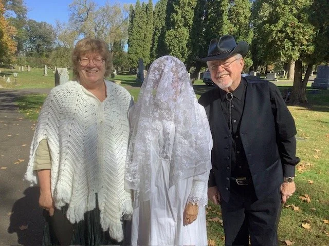 Cemetery tour with the amery historical society