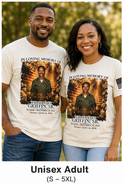 Unisex Adult- Willie Griffin Sr. Memorial Shirt