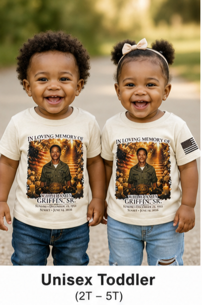 Unisex Toddler- Willie Griffin Sr. Memorial Shirt
