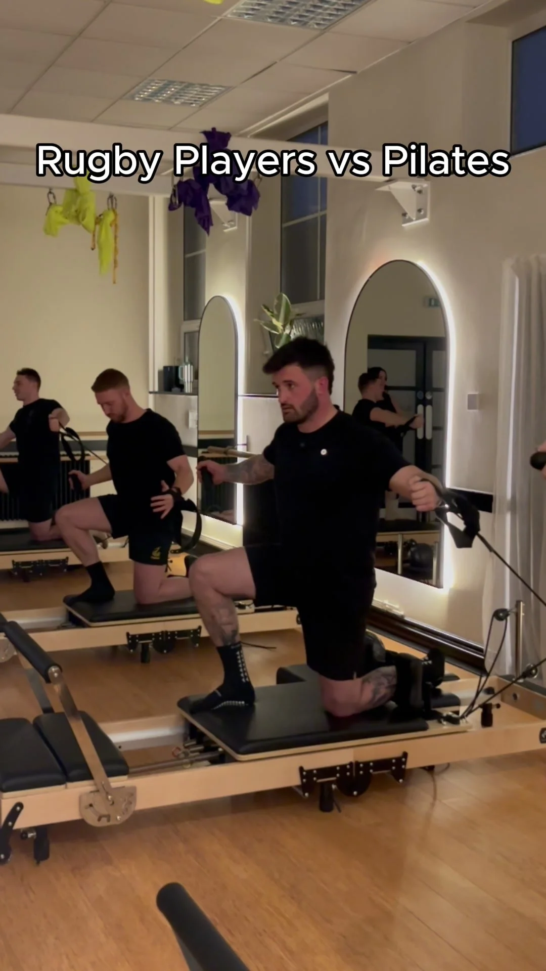 "The Six Nations is nearly over… so we put some rugby lads on the reformer 😅🏉
Turns out Pilates isn’t just stretching after all, is it boys?" ~ celsiusuki