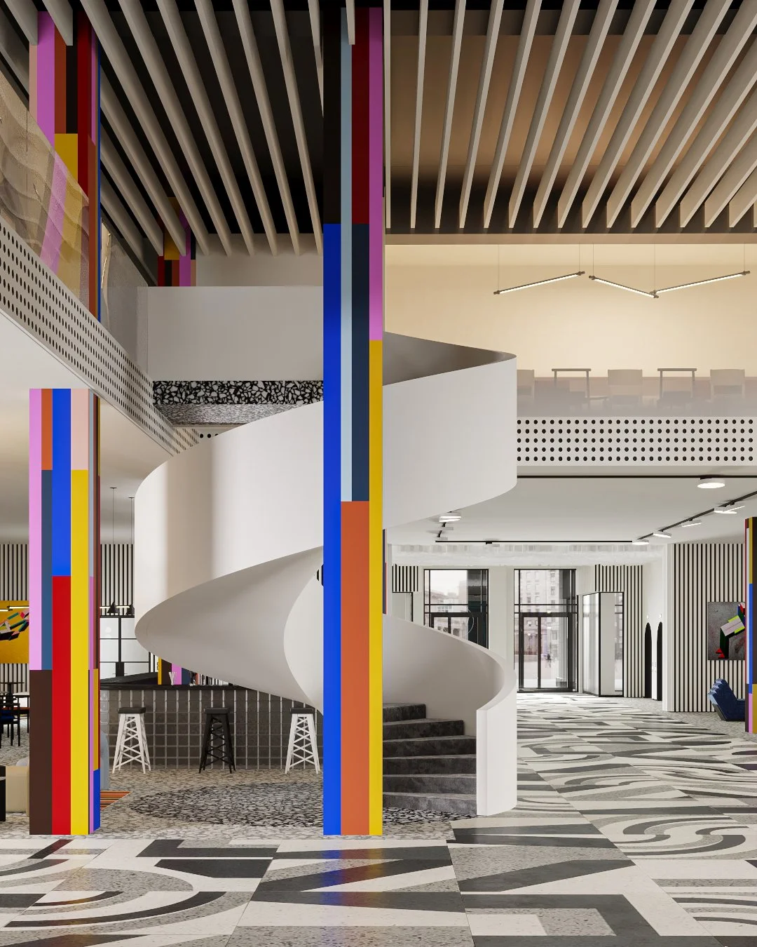 Avant-Garde Hotel Lobby and Public Areas