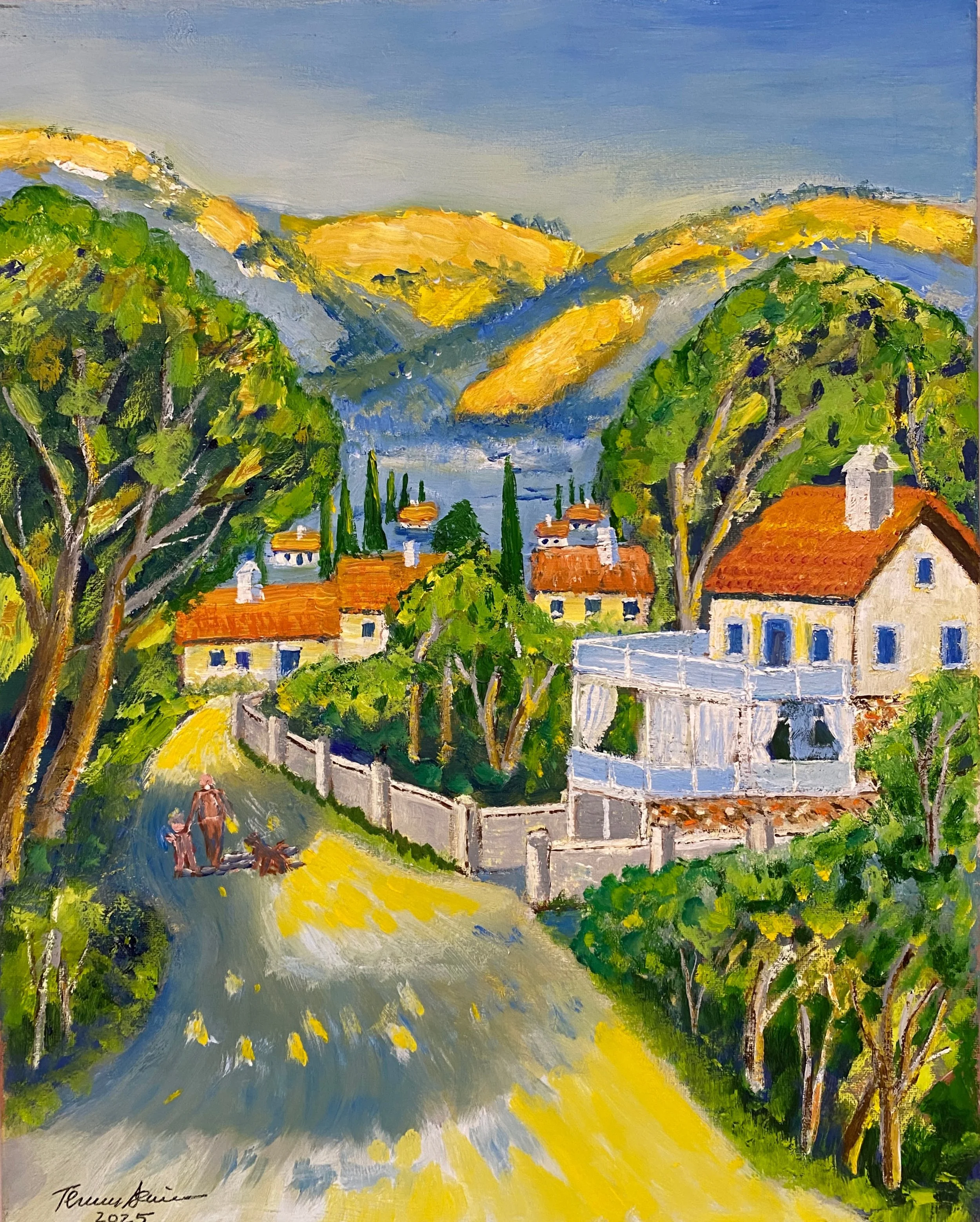 Back Alley Kinetta Greece   Oil on Canvas 16"x20"x0.75"  $320
