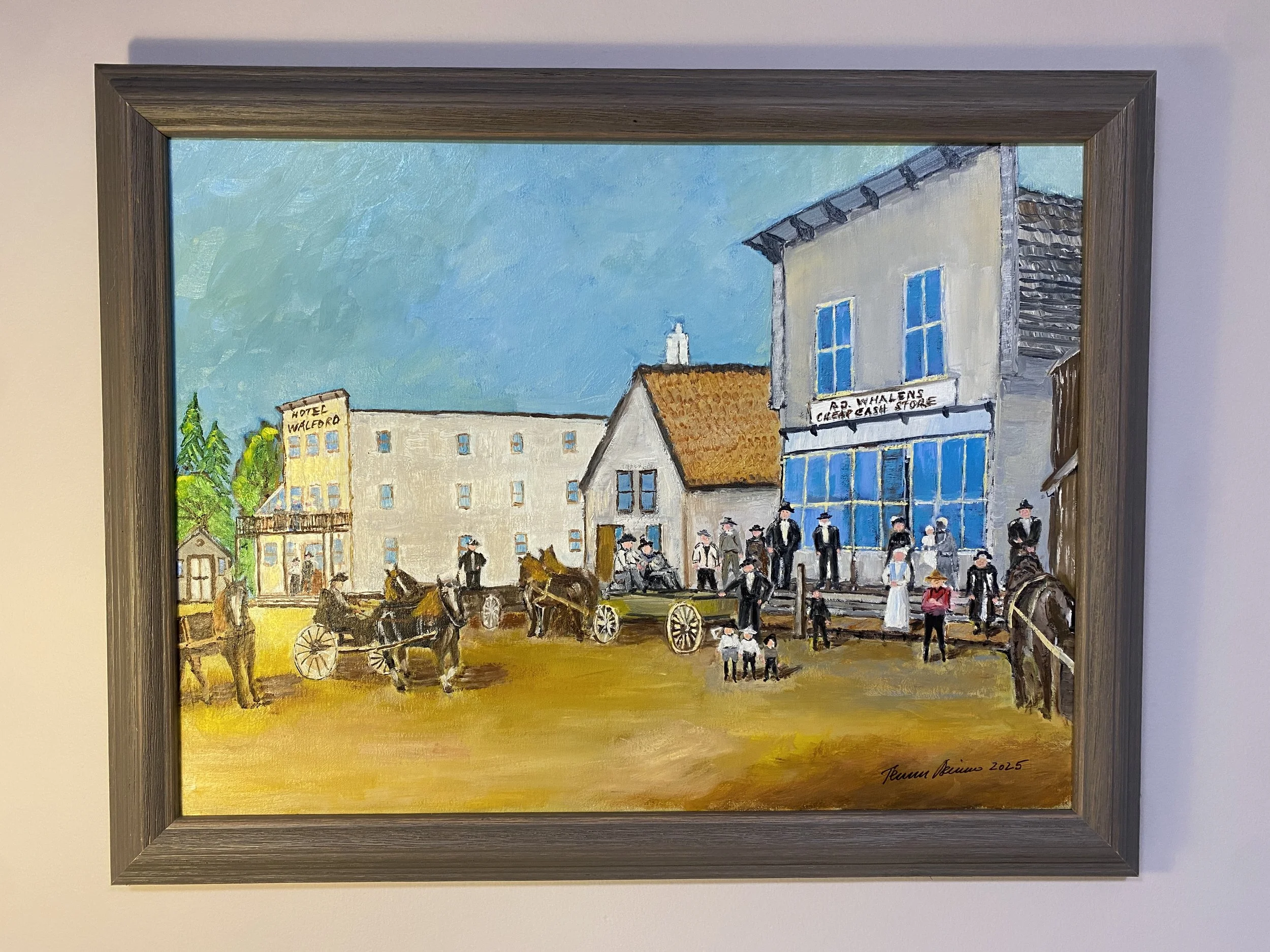 Walford Ontario circa 1905   Oil on Canvas Framed 24"x18"x0.75"  $500