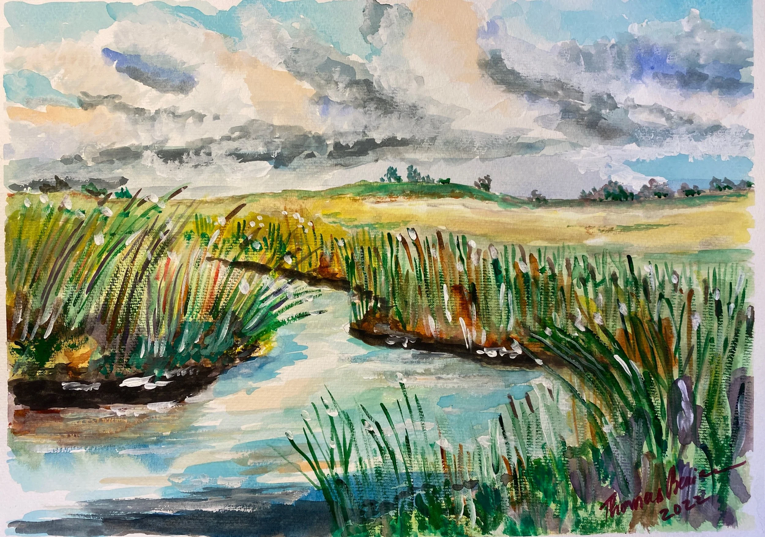 Wetland Creek
Watercolour on Multi Media Paper  15"x11"
$150 
