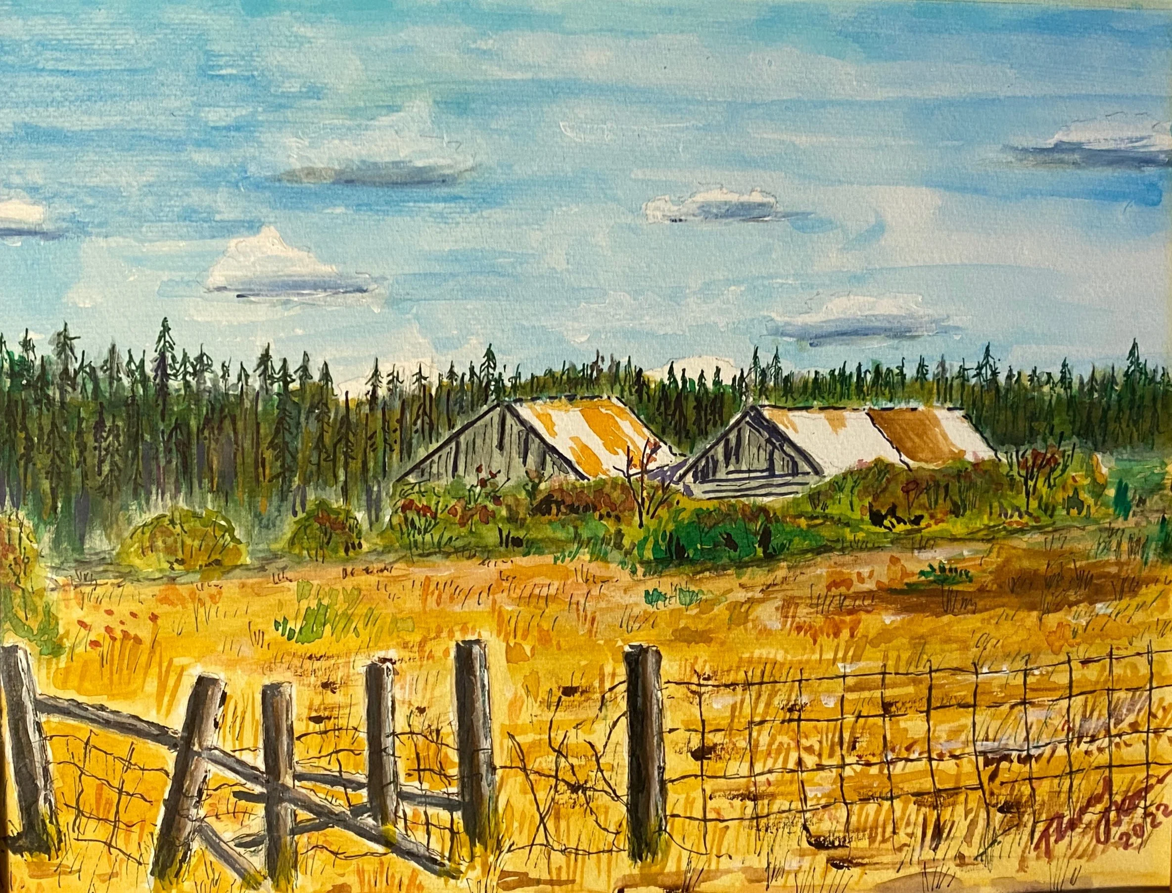 Old Barn  Watercolour  on Multimedia Paper  SOLD