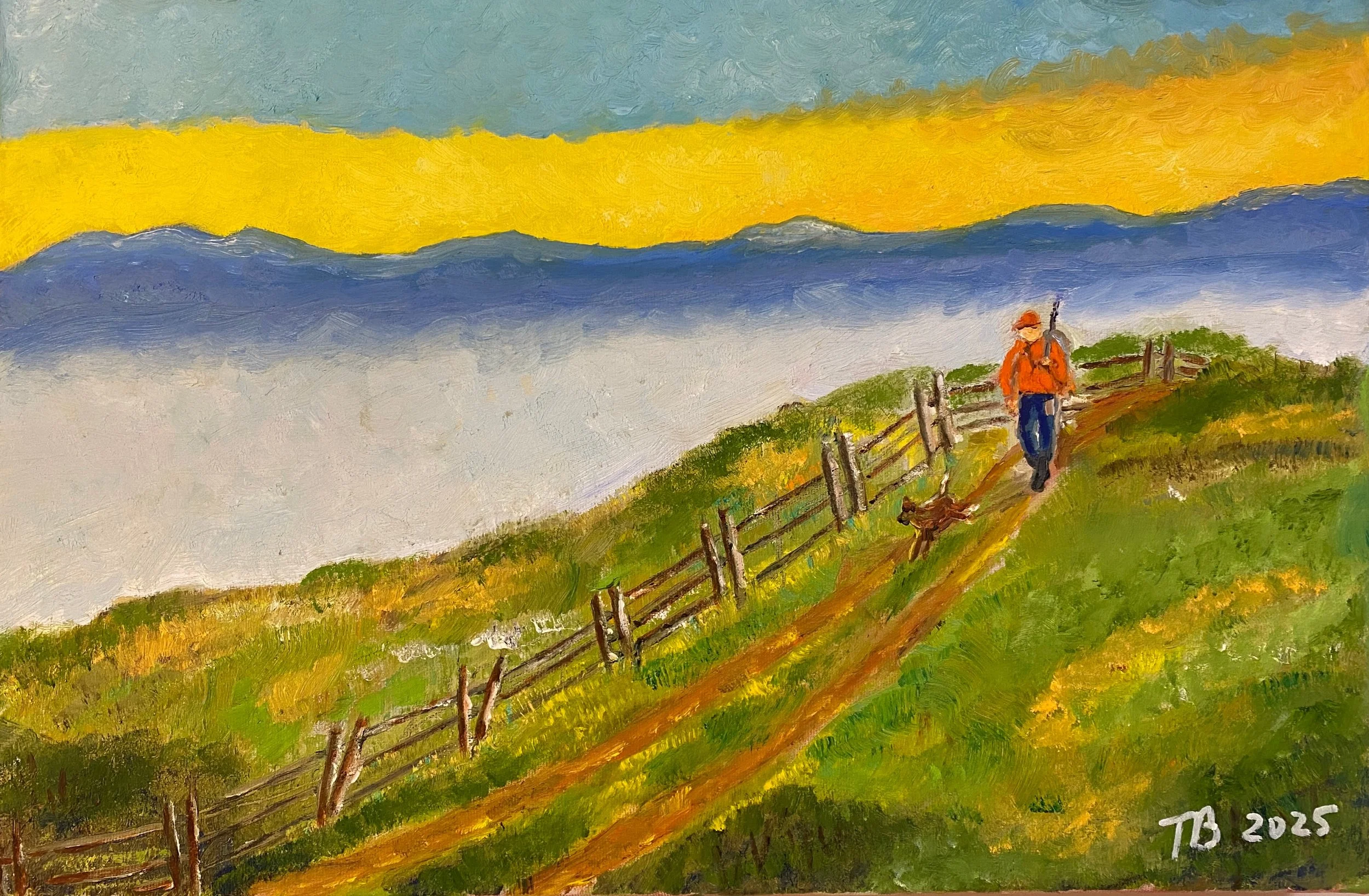 The Hunter  Oil on Canvas 18"x12"x1.5"  $200