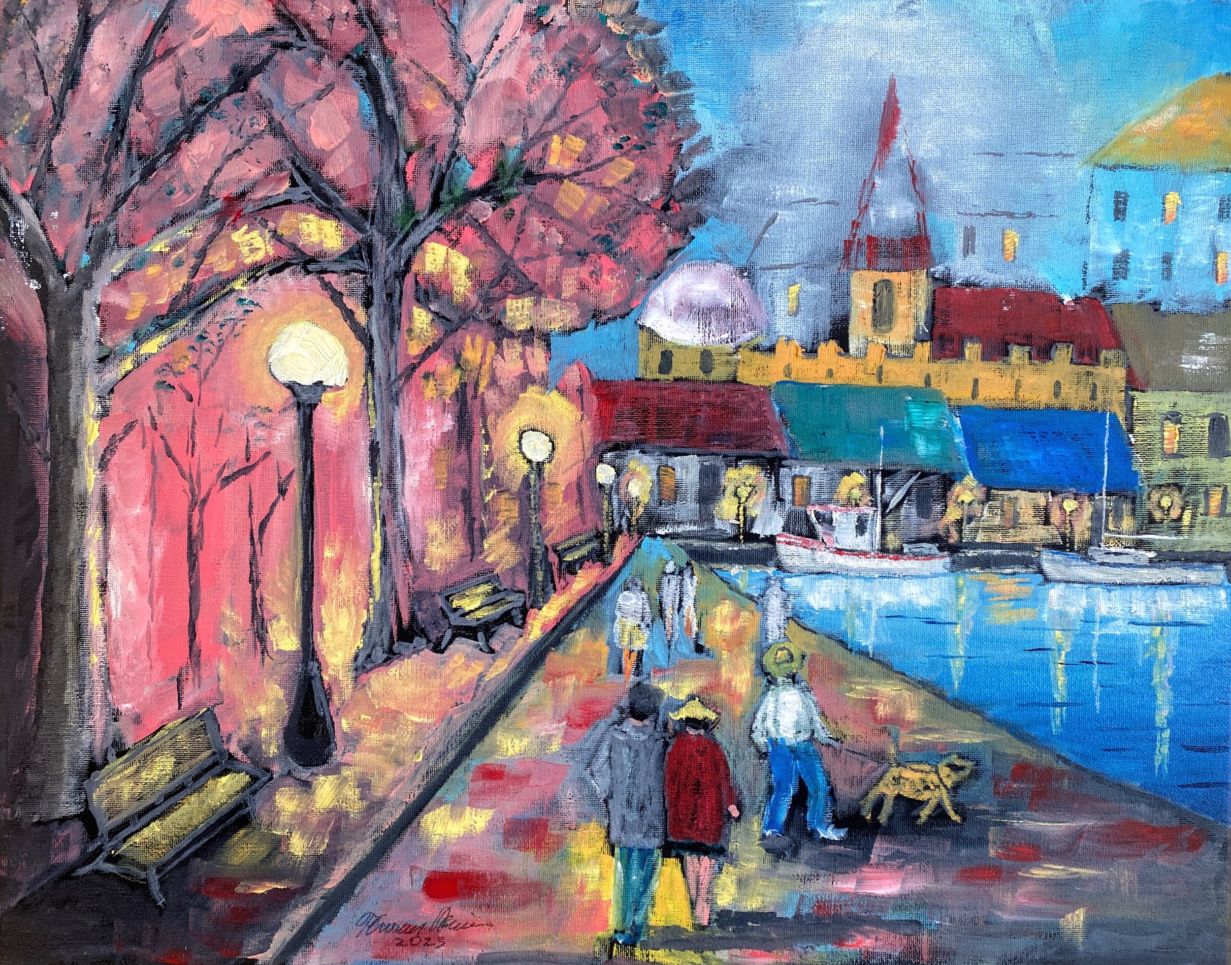 After the Rain
Oil on Canvas  20"x16"x0.75"  $320