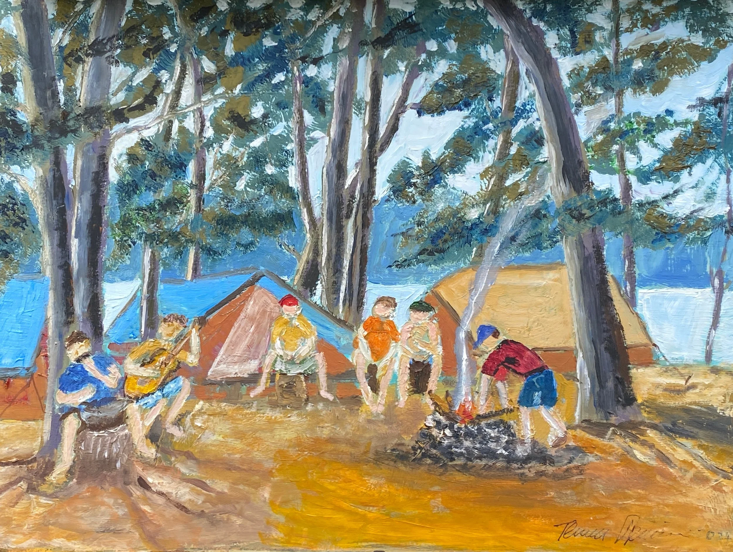 Campers  Oil  16"x12"x0.75"  $190