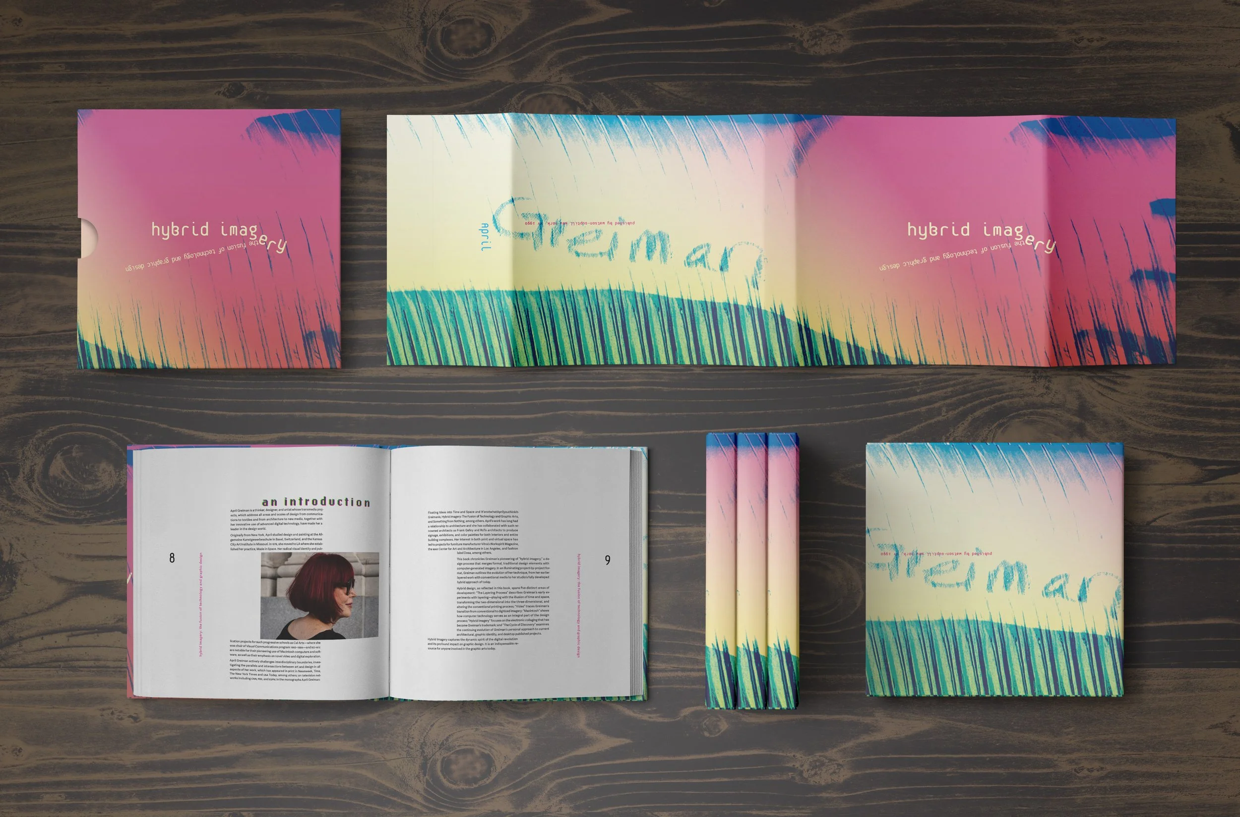 A full spread of the mockups and featuring the introduction spread, my personal favorite.