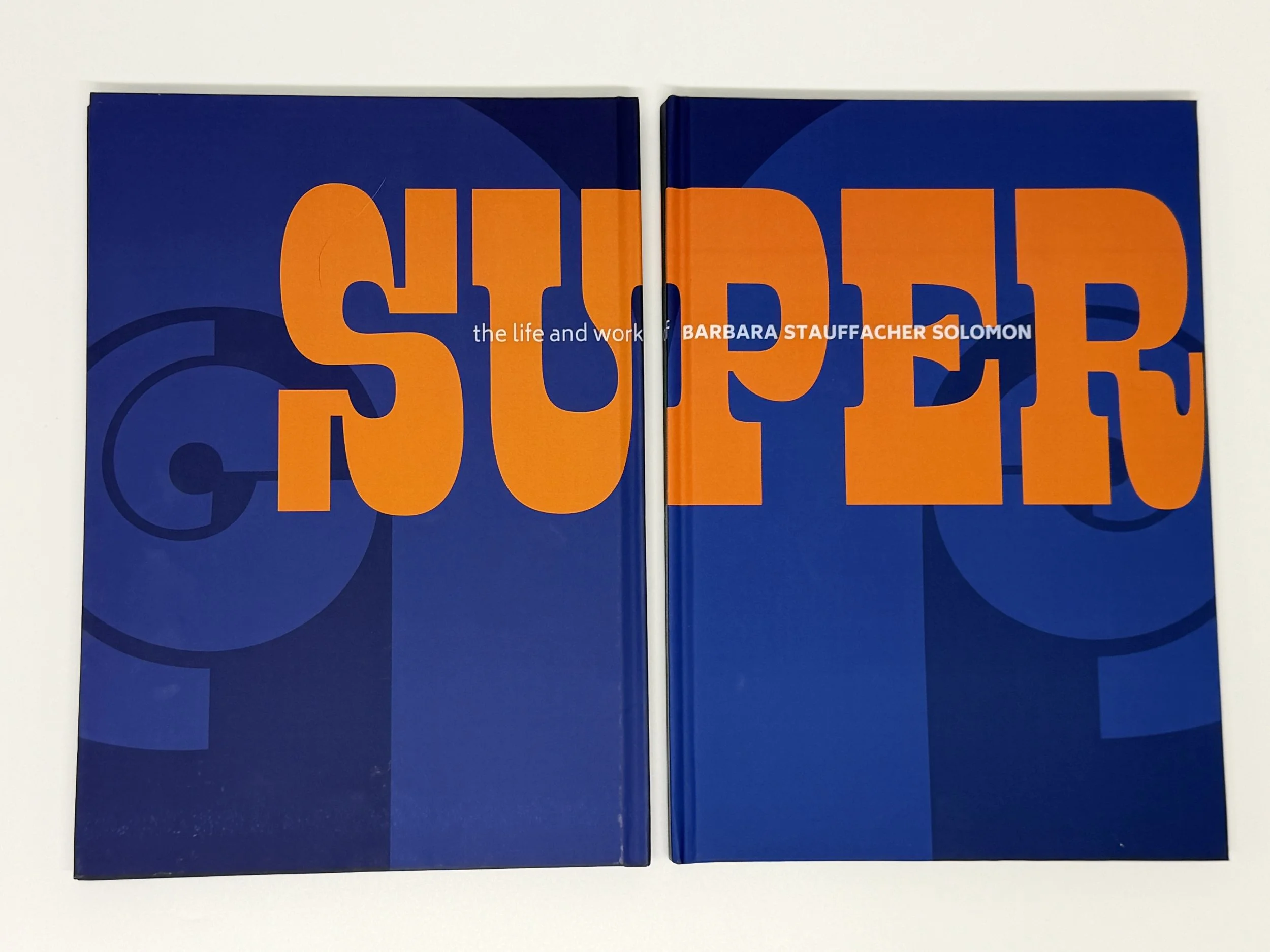 The back cover and the front cover side by side.