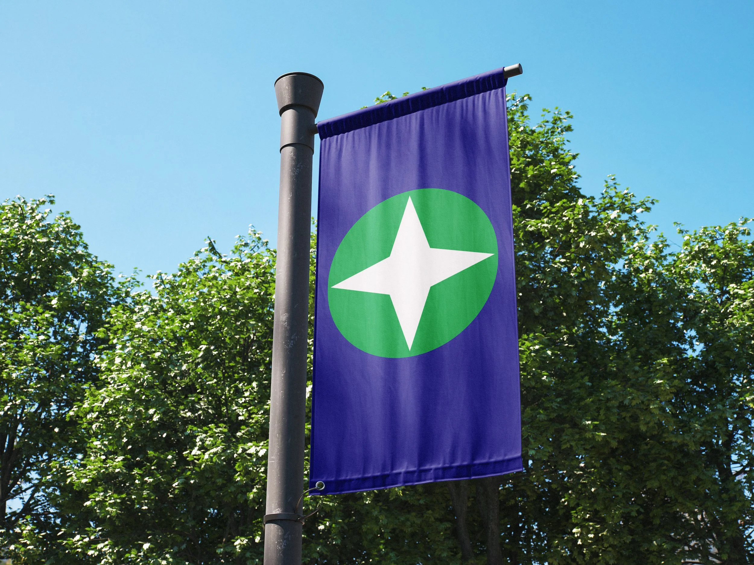 Featuring the state flag is not a huge part of the Michigan identity currently, because the design is not particularly good. This simple, clean design could be a fresh and proud way to display the love for America's High Five; the Mitten State.