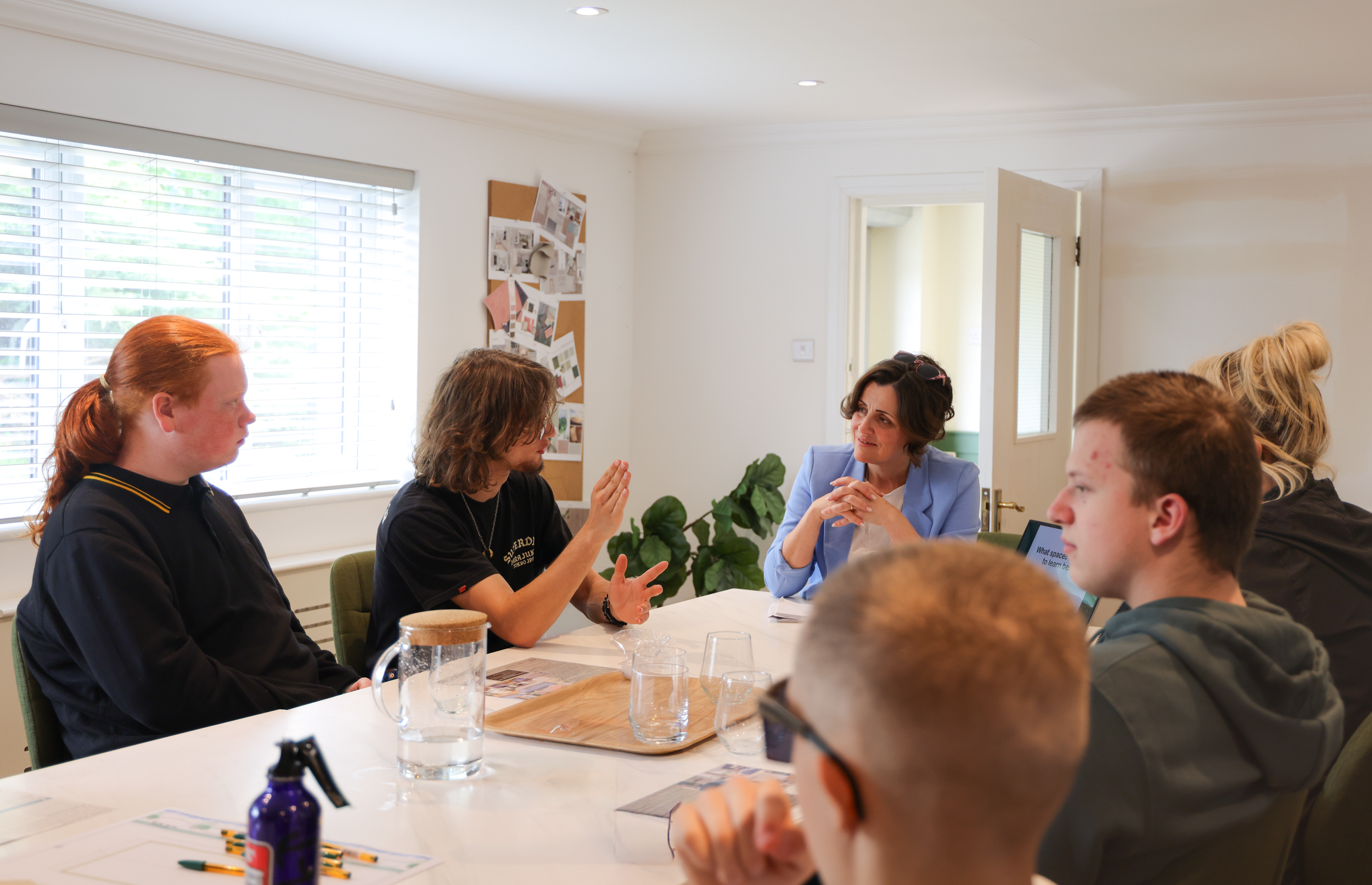 A local school visit to our factory with our director Carly Waterman discussing what matters to children at their schools.