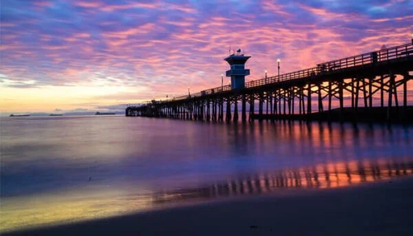 Sunset At Seal Beach Pier