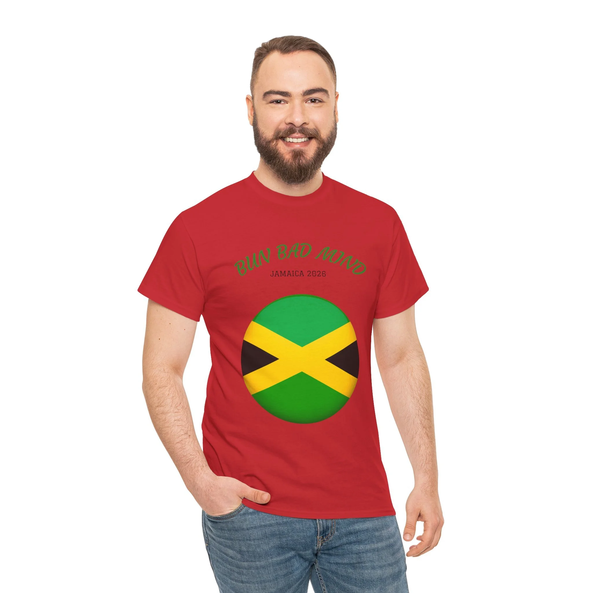 Bun Bad Mind Jamaica Flag Tee | Jamaican Pride T-Shirt