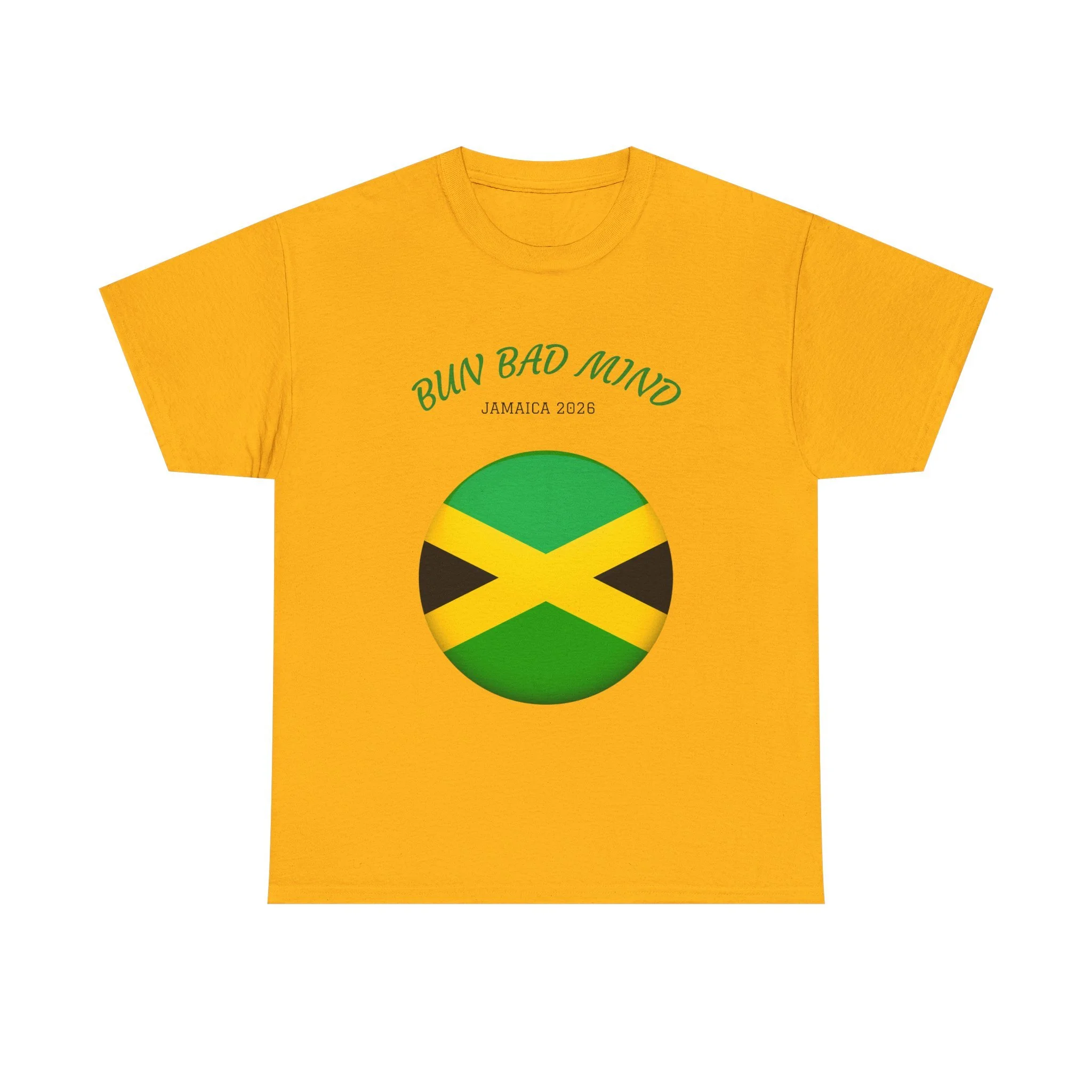 Bun Bad Mind Jamaica Flag Tee | Jamaican Pride T-Shirt