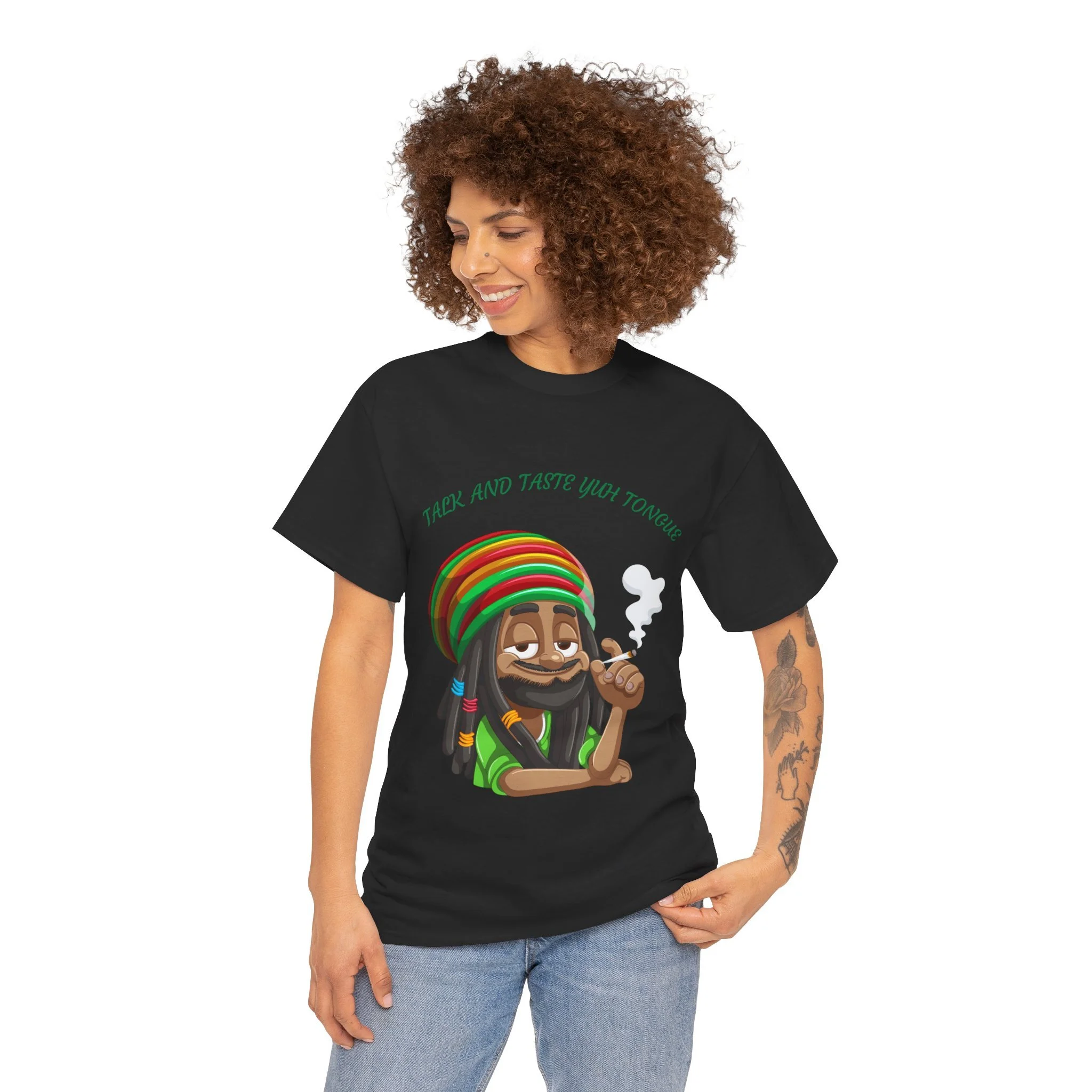 Rasta Face T-Shirt | Reggae  Graphic Tee, Red Green Yellow Lion Shirt