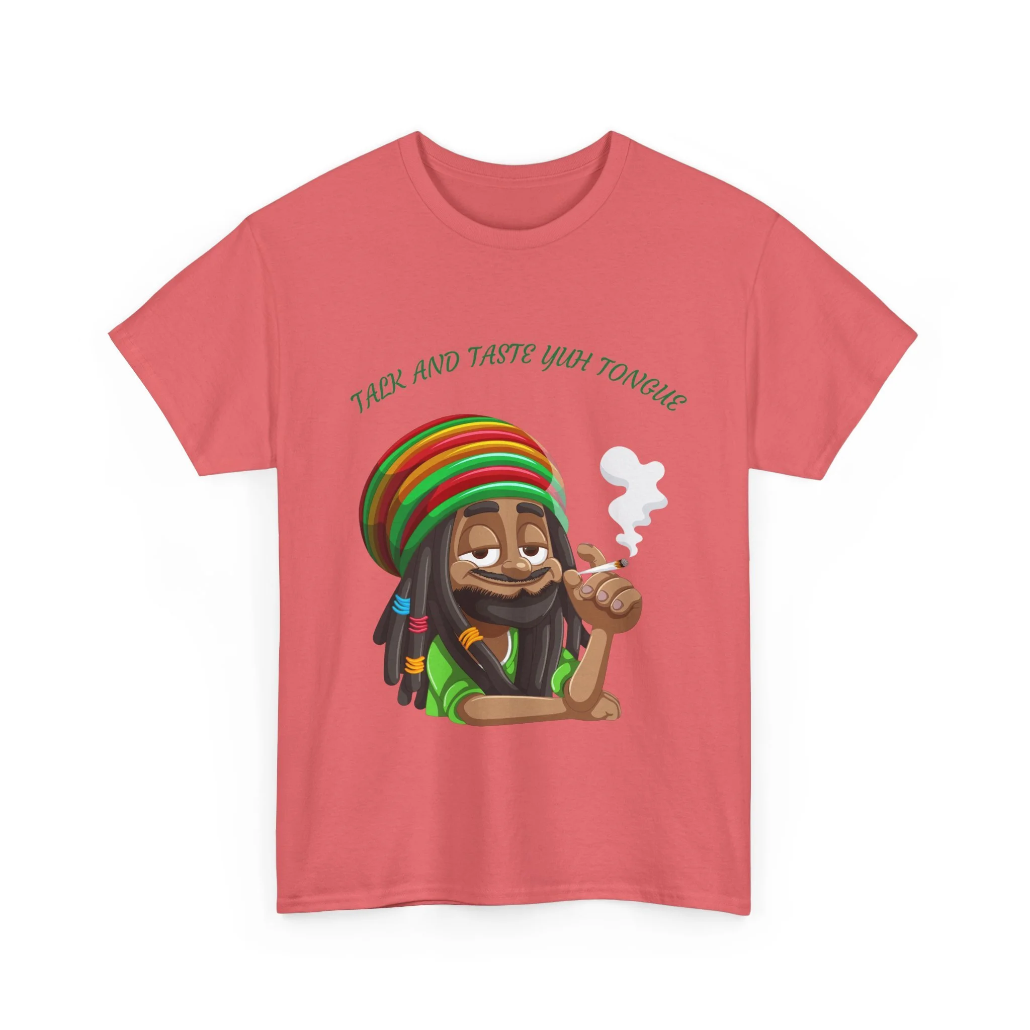 Rasta Face T-Shirt | Reggae  Graphic Tee, Red Green Yellow Lion Shirt