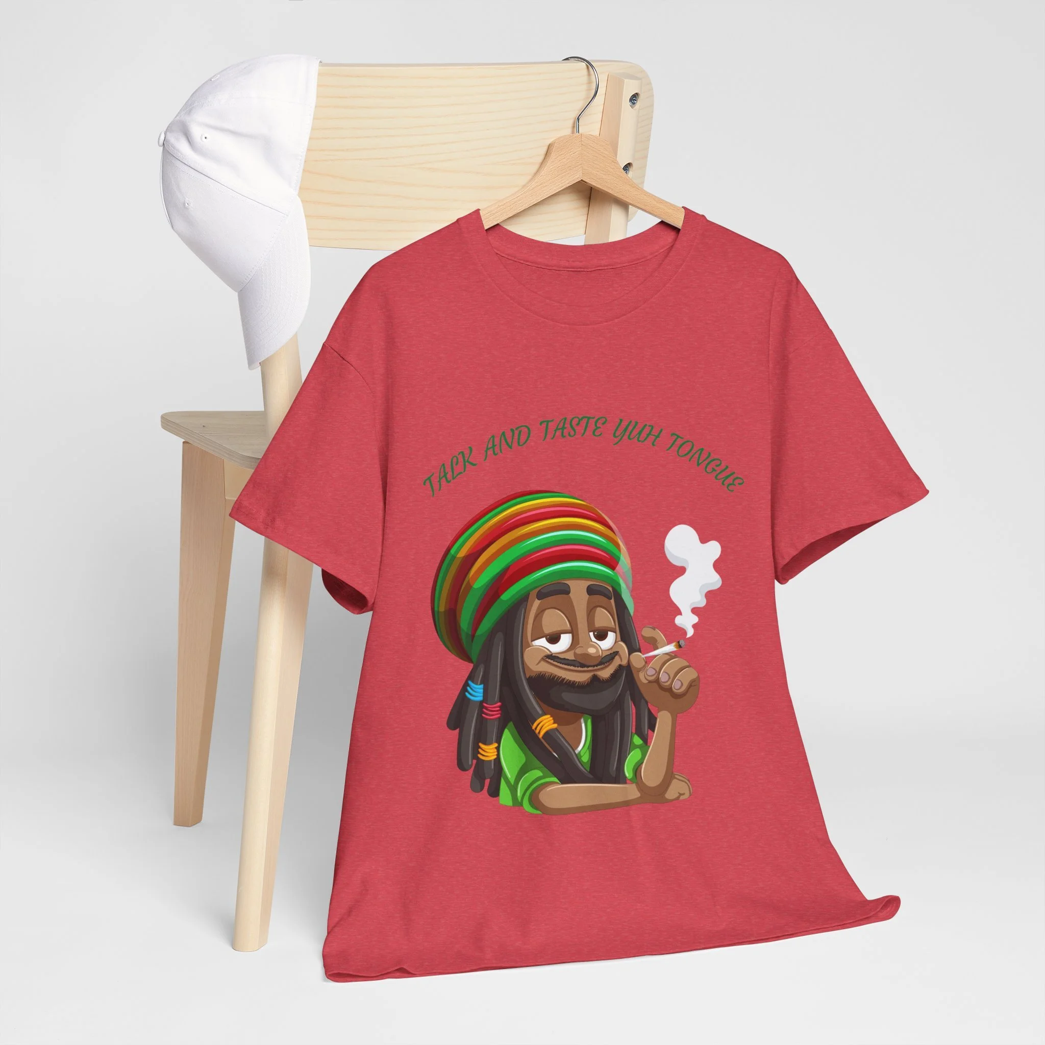 Rasta Face T-Shirt | Reggae  Graphic Tee, Red Green Yellow Lion Shirt