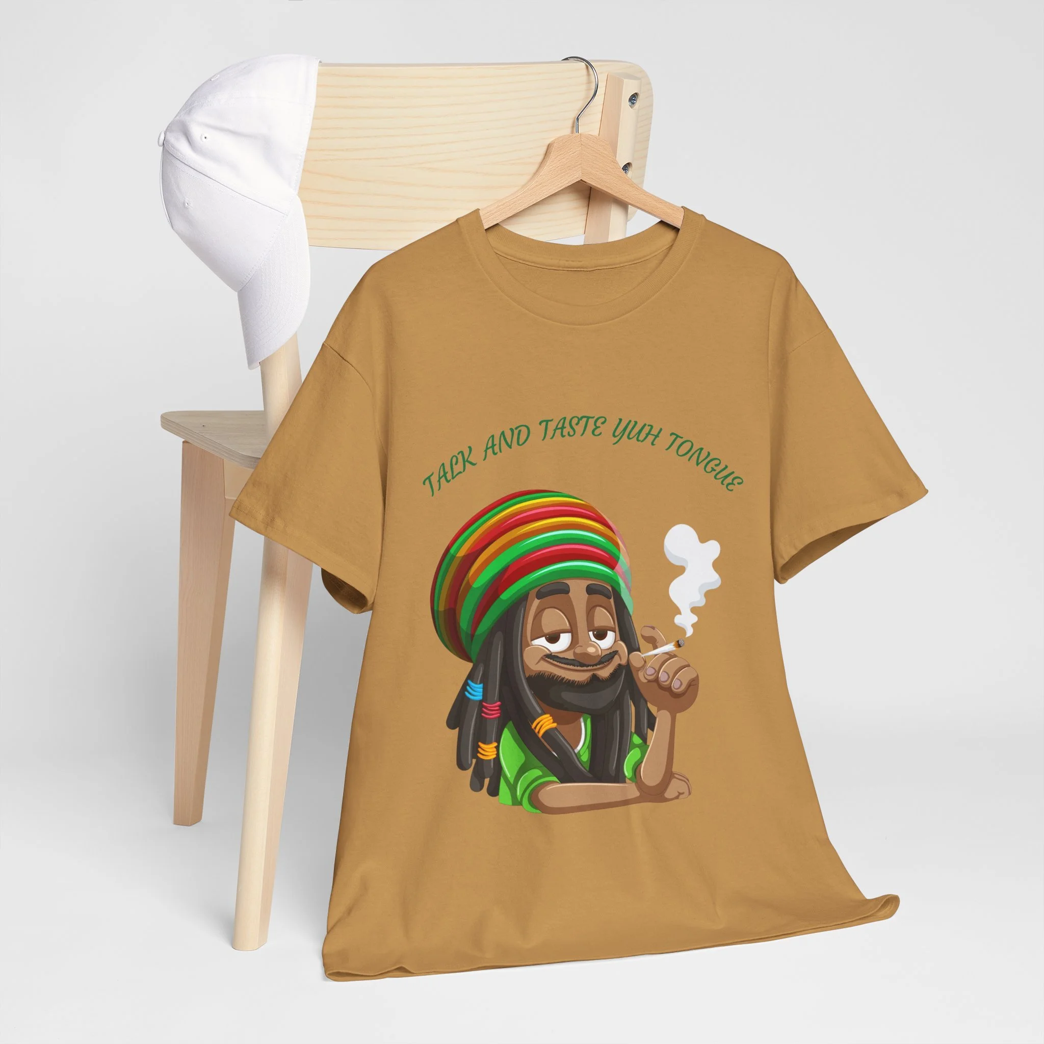 Rasta Face T-Shirt | Reggae  Graphic Tee, Red Green Yellow Lion Shirt