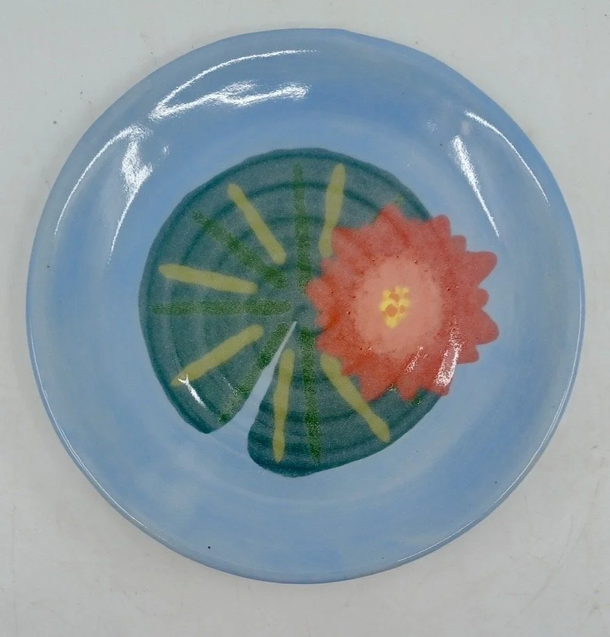 Lily Pad Plate (top of koi pond set) - Ceramic - 2025