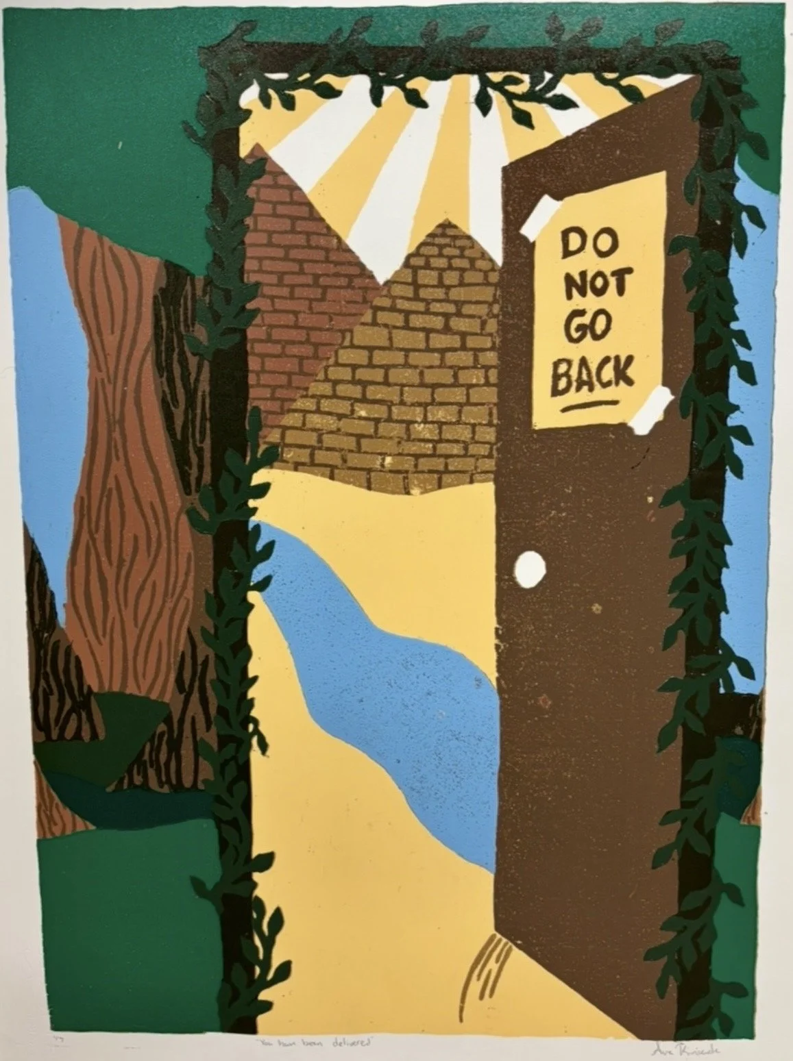 'You Have Been Delivered' - Multicolored Reduction - 2025