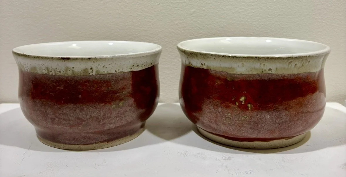 Red and White Bowls - Ceramic - 2025