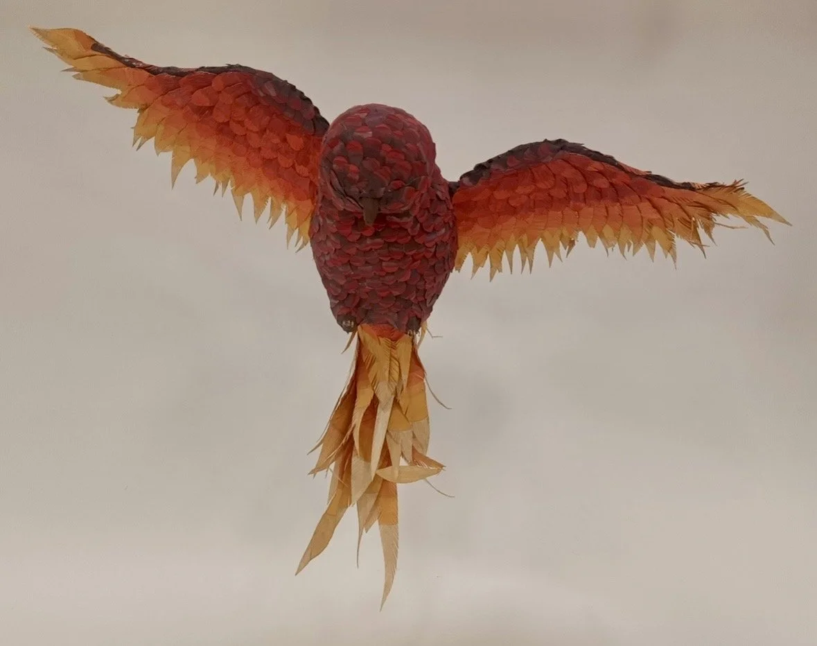 Rising From The Ashes - Foam Core, Paper Mache, and Paper - 2024