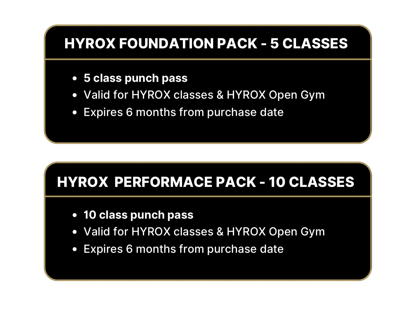 Orem HYROX Drop in punch pass. HYROX Memberships
