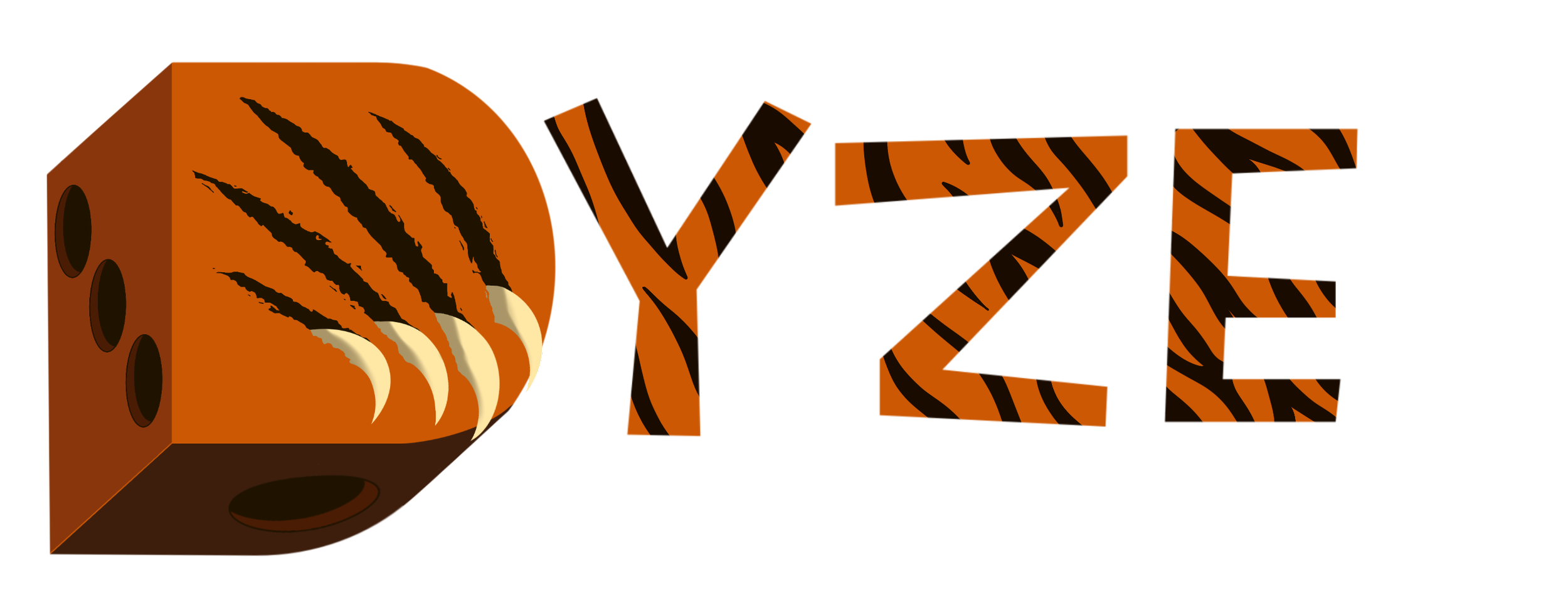 A tiger-themed mechanical pencil with tiger stripes, claws, and tiger face details.