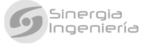 Company logo for Sinergia Ingeniería with a stylized swirl graphic and text