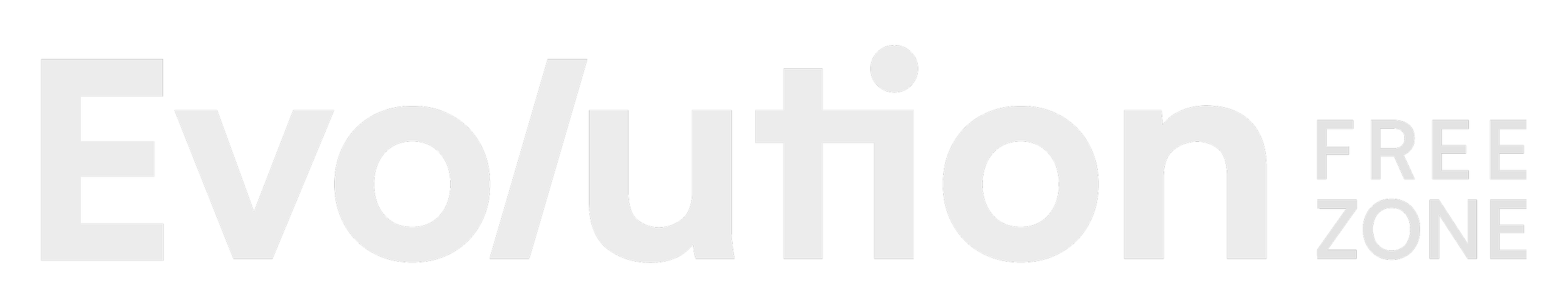 Text reading "Evolution Free Zone" in black and white