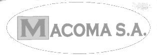 Logo of Macoma S.A. with a gray