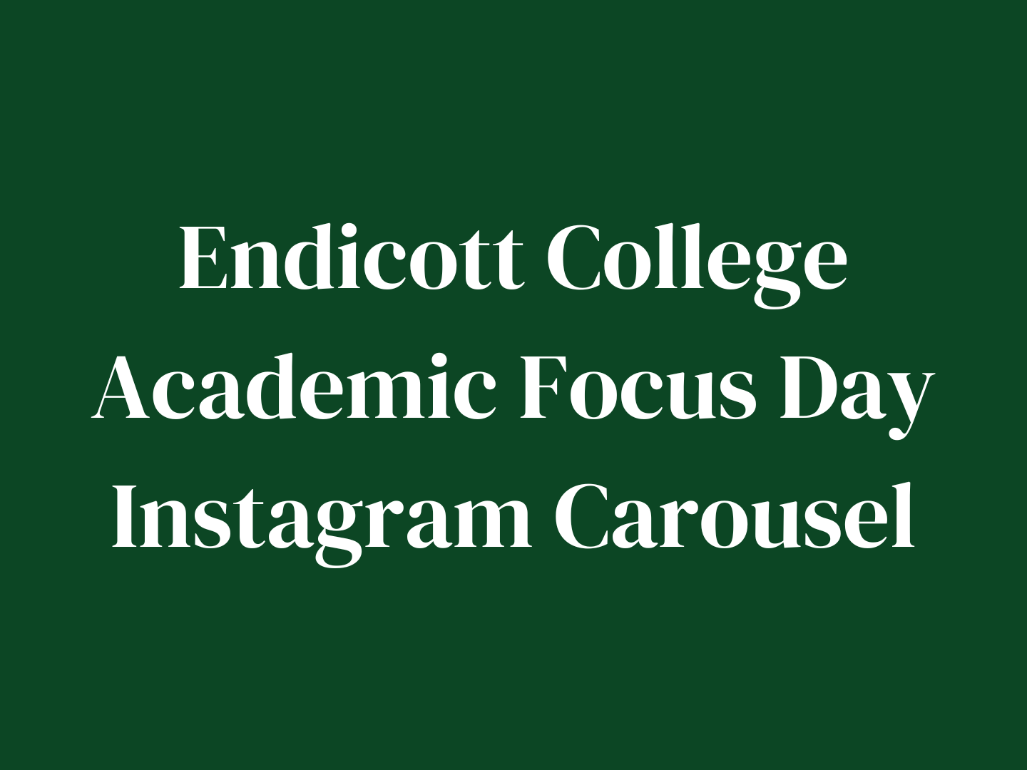 Academic Focus Day Instagram Carousel