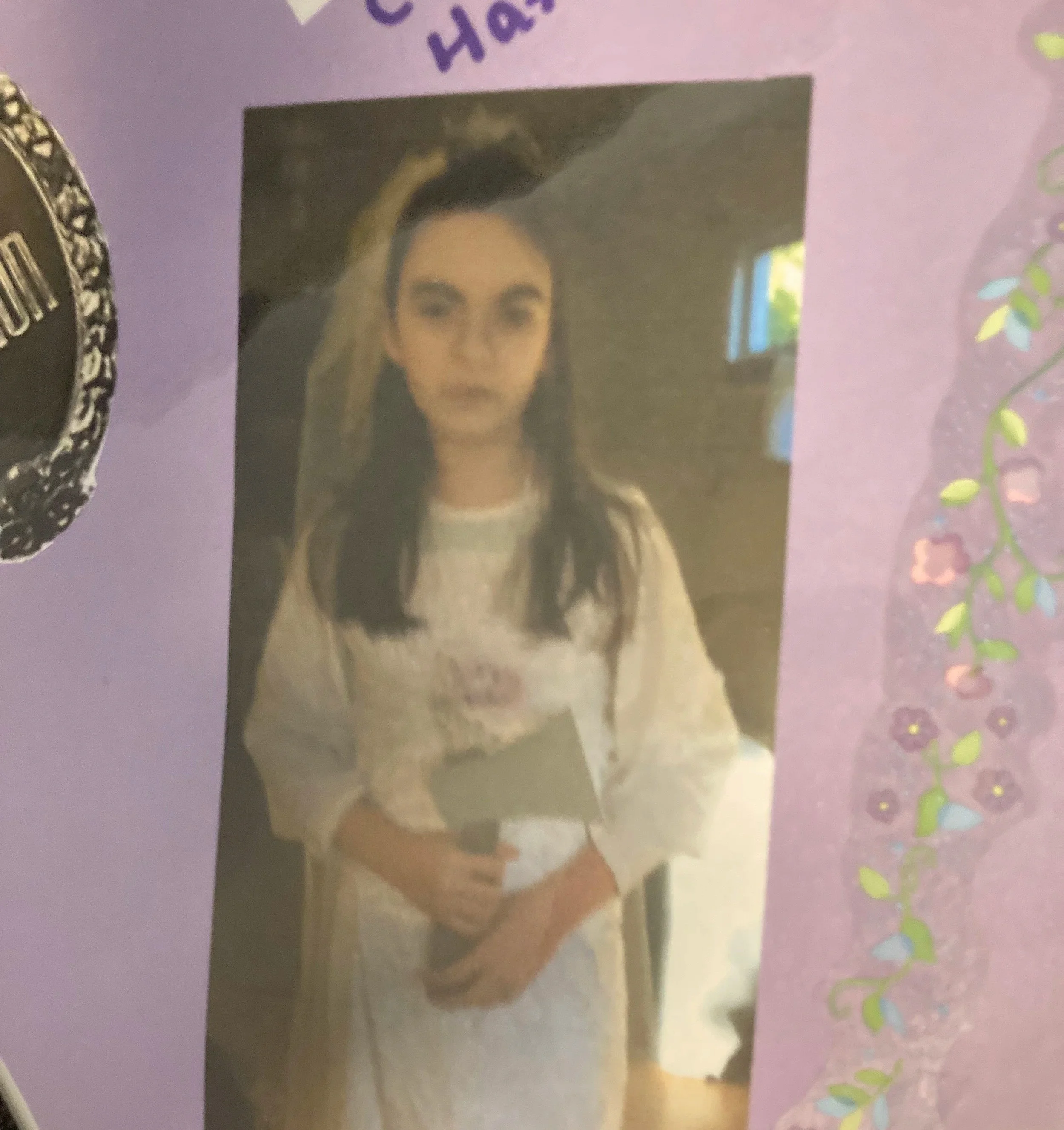 Chelsea at 12-years-old dressed as Constance Hatchaway from the Haunted Mansion.