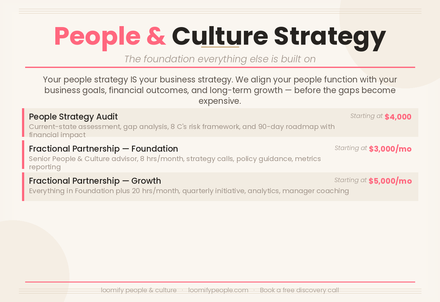 People & Culture Strategy