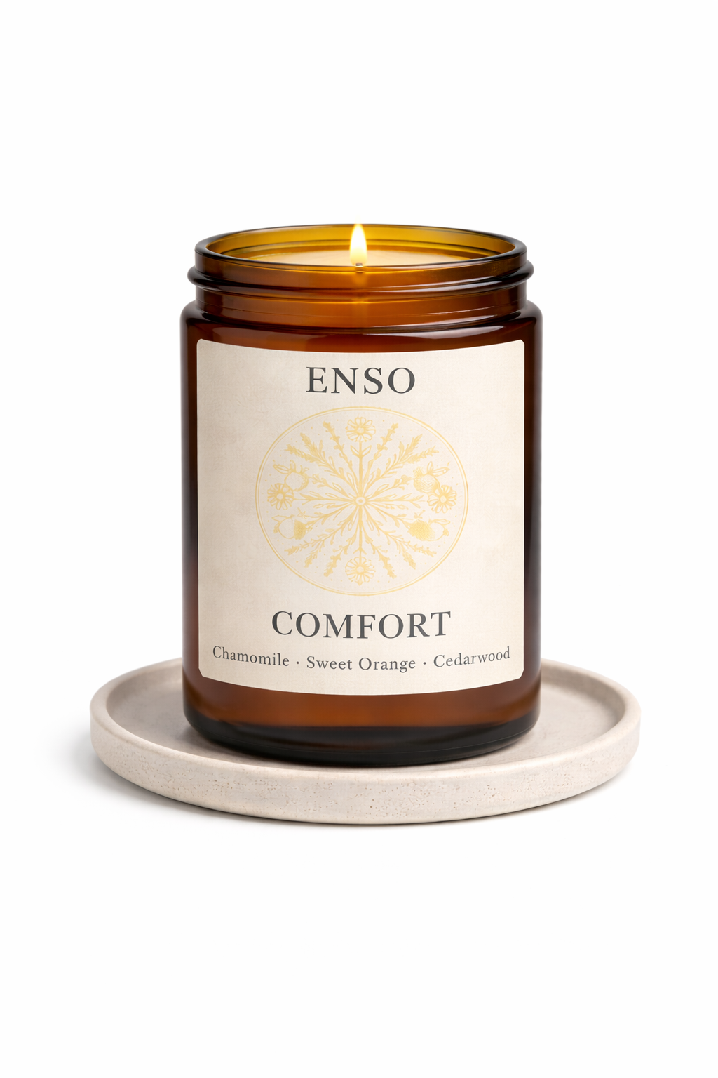 Warm Orange & Cedarwood Candle | ENSO COMFORT