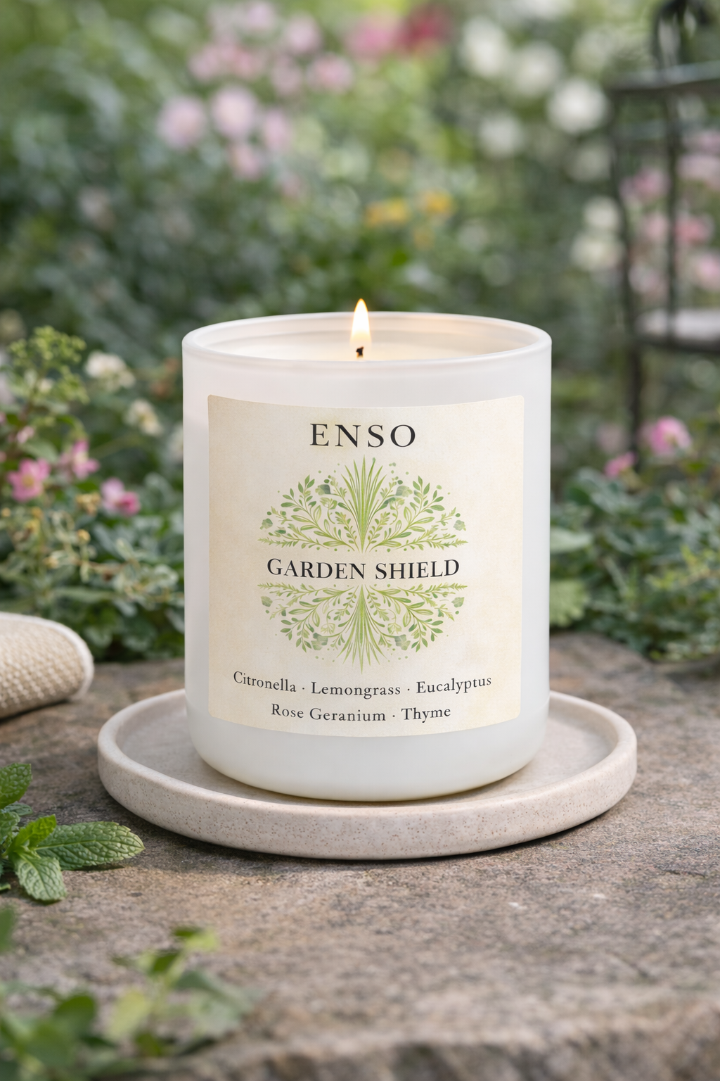 Garden shield candle in nature setting.png