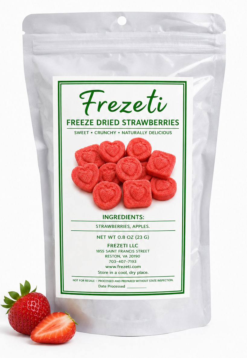 Organic Freeze Dried Melt in Your Mouth Strawberries