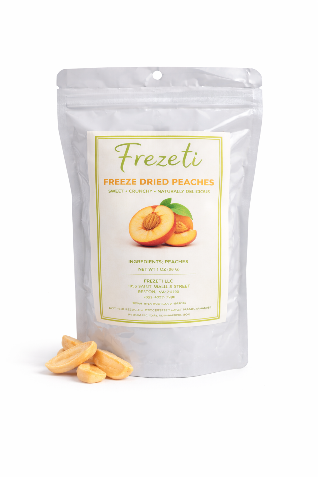 Freeze Dried Local Peaches