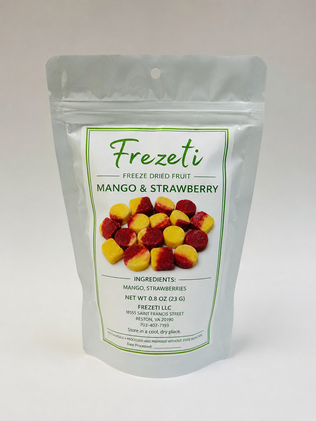 Organic Freeze Dried Mangos & Strawberries
