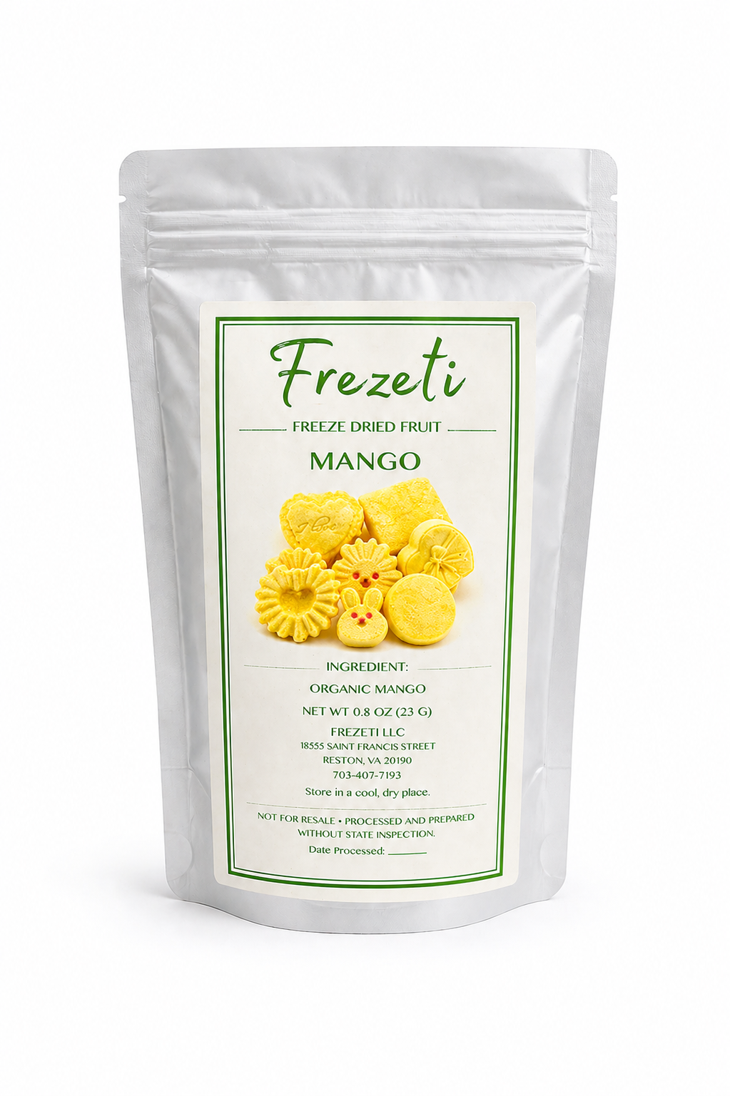 Organic Freeze Dried Mango